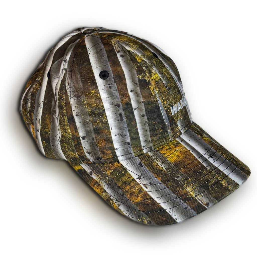 Wanayi Camouflage Full Material Cap in proprietary camo pattern — American-made hunting apparel