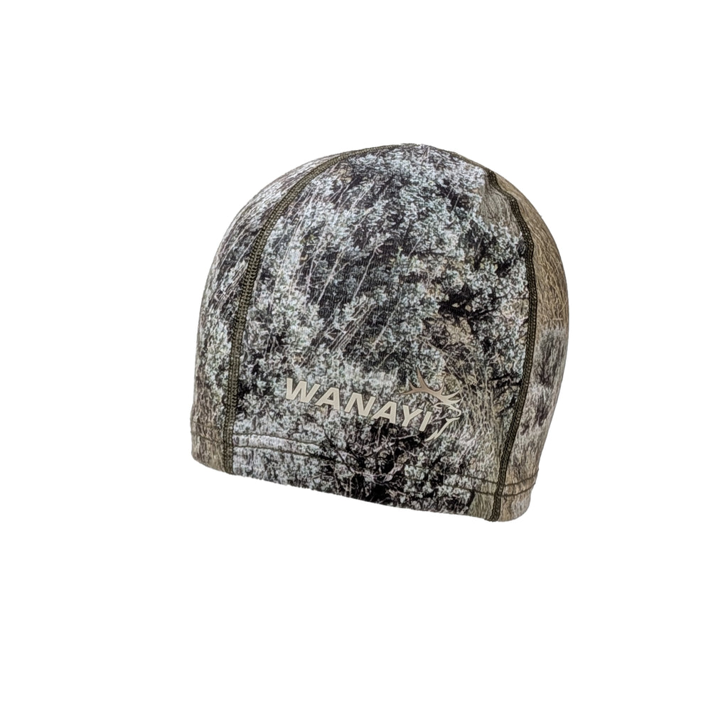 The Early/Mid Season Beanie — back view in Wanayi proprietary camo