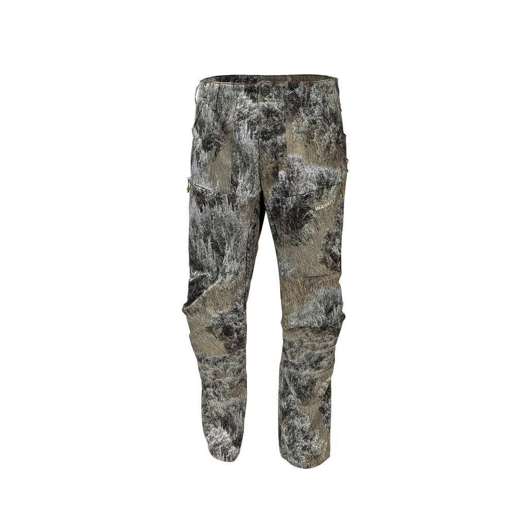 The Early Season Pants — camo pattern detail, made in USA