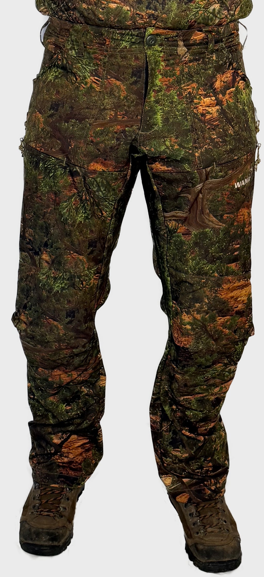 The Early Season Pants in Cedar camo — front view