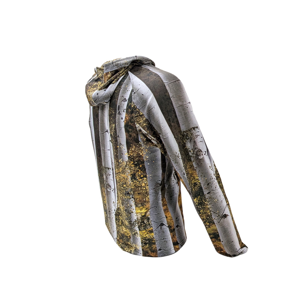 The Early Season Hoodie — camo pattern detail, made in USA